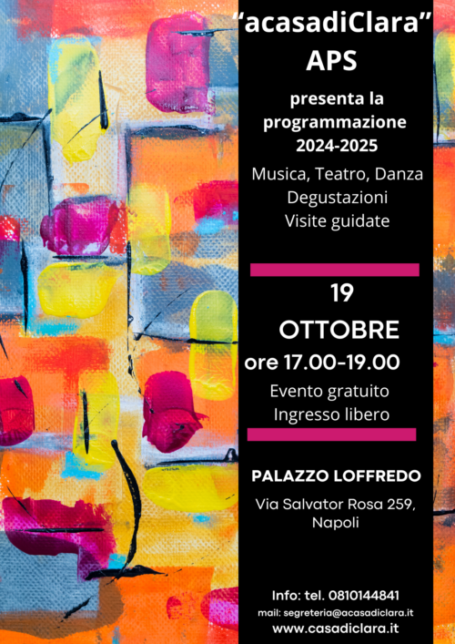 Happening programmazione eventi APS “acasadiClara”